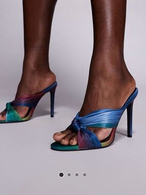 Azalea Wang Knotted High Heel Mules